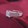 6.55 Ct Emerald Cut Off White Moissanite Ring – Bridal Special 18K Gold Plated Verm 18K Gold Plated