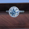 3.25 Ct Round Off White Moissanite Solitaire Ring in – Gift Pick 18K Gold Plated Ve 18K Gold Plated