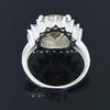 5.40 Ct Champagne Solitaire Moissanite Ring in – 4th of July Gift 18K Gold Plated V 18K Gold Plated