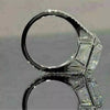 7.50 Ct Off White Treated Moissanite Ring Wedding Gift for Women 18K Gold Plated Ve 18K Gold Plated