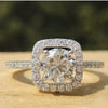 3.14 Ct Round Cut White Moissanite Ring – Holiday Engagement Gift 18K Gold Plated V 18K Gold Plated