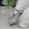 2.25 Ct White Moissanite Certified Ring – Engagement Gift for Her 18K Gold Plated V 18K Gold Plated