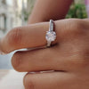 2.25 Ct White Moissanite Certified Ring – Engagement Gift for Her 18K Gold Plated V 18K Gold Plated