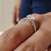 2.25 Ct White Moissanite Certified Ring – Engagement Gift for Her 18K Gold Plated V 18K Gold Plated