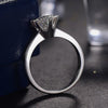 2.20 Ct White Moissanite Engagement Certified Ring – Anniversary Gift 18K Gold Plat 18K Gold Plated
