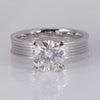 2.80 Ct Certified Round White Moissanite Ring – Gift for Anniversary 18K Gold Plate 18K Gold Plated