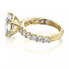 2.60 Ct Moissanite Ring in Great Shine Birthday Gift for Women 18K Gold Plated Verm 18K Gold Plated