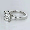 3.50 Ct Round Moissanite Solitaire Ring Bridal Wedding Gift for Women 18K Gold Plat 18K Gold Plated