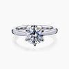 1 Ct Moissanite Solitaire Ring Minimalist Gift for Girlfriend Birthday 18K Gold Pla 18K Gold Plated