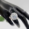 27.30 Ct Unique Moissanite Ring in Big & Bold Gift for Special Day 18K Gold Plated 18K Gold Plated