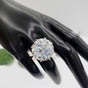 27.30 Ct Unique Moissanite Ring in Big & Bold Gift for Special Day 18K Gold Plated 18K Gold Plated