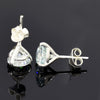 3 Ct Certified Treated Off-White Moissanite Solitaire Studs Great Shine 18K Gold Plated