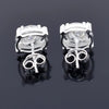 2 Ct Certified Treated White Moissanite Solitaire Studs Great Shine 18K Gold Plated