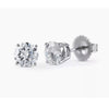 3.60 Ct White Moissanite Earrings In Vermeil 925 Silver Birthday Gift for Her - GEMHUB & CO.