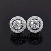 3.60 Ct Gorgeous Certified White Moissanite Solitaire Studs In 18K Gold Plated Verm 18K Gold Plated