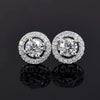 3.60 Ct Gorgeous Certified White Moissanite Solitaire Studs In 18K Gold Plated Verm 18K Gold Plated