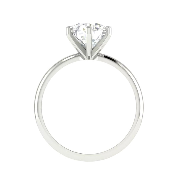 2.80 Ct Off White Moissanite Ring Luster Gift for Her Birthday 18K Gold Plated Verm 18K Gold Plated