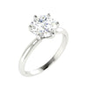 2.80 Ct Off White Moissanite Ring Luster Gift for Her Birthday 18K Gold Plated Verm 18K Gold Plated