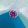 2.60 Ct Pink Moissanite Ring Designer Gift for Women Anniversary 18K Gold Plated Ve 18K Gold Plated