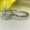2.70 Ct White Moissanite Asscher Ring Engagement Gift for Bride 18K Gold Plated Ver 18K Gold Plated