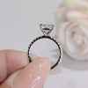 2.50 Ct Off White Treated Moissanite Ring in – Sparkle & Luster 18K Gold Plated Ver 18K Gold Plated