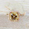 5.00 Ct Champagne Treated Moissanite Ring in – Certified Beauty 18K Gold Plated Ver 18K Gold Plated