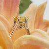 4.00 Ct Champagne Treated Moissanite Ring in – Certified Beauty 18K Gold Plated Ver 18K Gold Plated
