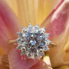 2.55 Ct Off White Round Cut Certified Moissanite Solitaire Ring in 18K Gold Plated 18K Gold Plated