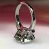 3.50 Ct Round Cut Treated Moissanite Engagement Ring in Certified 18K Gold Plated V 18K Gold Plated