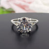 3.25 Ct Round Off White Moissanite Solitaire Ring in – Elegant Gift 18K Gold Plated