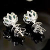 6.00 Ct Blue Moissanite Stud Earrings in Gold Vermeil – Festive Sparkle Deal