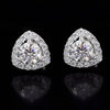 2.80 Ct Certified Treated White Moissanite Solitaire Studs Great Shine 18K Gold Pla 18K Gold Plated