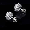 2.80 Ct Certified Treated White Moissanite Solitaire Studs Great Shine 18K Gold Pla 18K Gold Plated