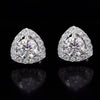 2.80 Ct Certified Treated White Moissanite Solitaire Studs Great Shine 18K Gold Pla 18K Gold Plated