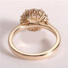 2.55 Ct Certified Round Cut F VS1 CVD White Moissanite Ring In 18K Gold Plated Verm 18K Gold Plated