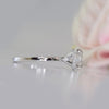 Certified 3.25 Ct Round Cut White Moissanite Solitaire Statement Ring 18K Gold Plat 18K Gold Plated