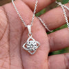 3.70 Ct F VS1 White Moissanite Pendant in – Elegant Anniversary Gift 18K Gold Plate 18K Gold Plated