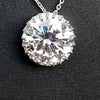 16 Ct Certified F VS1 Moissanite Pendant in Gold Vermeil –Jewelry for Women - View 4 - GEMHUB & CO.