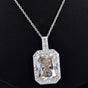 14.50 Ct F VS1 Moissanite Pendant in Gold Vermeil – Special Anniversary Jewelry