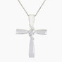 1.80 Ct F VS1 White Moissanite Cross Pendant in – Religious Gift Idea 18K Gold Plat 18K Gold Plated
