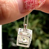 7.30 Ct White Moissanite Pendant in Gold Vermeil – Perfect Birthday Surprise - GEMHUB & CO.