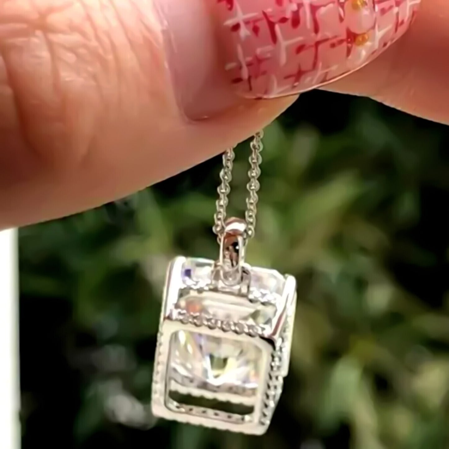 7.30 Ct White Moissanite Pendant in Gold Vermeil – Perfect Birthday Surprise - GEMHUB & CO.