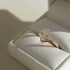 2.00 Ct Oval White Moissanite Solitaire Ring – Elegant Jewelry for Her Birthday 18K 18K Gold Plated