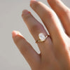 2.00 Ct Oval White Moissanite Solitaire Ring – Elegant Jewelry for Her Birthday 18K 18K Gold Plated