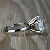 7.50 Ct White Moissanite Ring in – Elegant Jewelry for Mom's Gift 18K Gold Plated V 18K Gold Plated