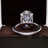 5.20 Ct Oval White Moissanite Solitaire Ring – Timeless Gift for Anniversary 18K Go 18K Gold Plated