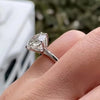 4.12 Ct Certified White Moissanite Solitaire Ring in – Holiday Gift 18K Gold Plated