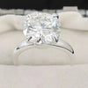5.05 Ct Certified Round White Moissanite Solitaire Ring in – Gift 18K Gold Plated V 18K Gold Plated