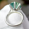 10 Ct Certified Blue Round Moissanite Solitaire Ring – Xmas Surprise 18K Gold Plate 18K Gold Plated
