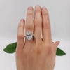 4.80 Ct Certified White Moissanite Solitaire Ring in – Gift for Him 18K Gold Plated